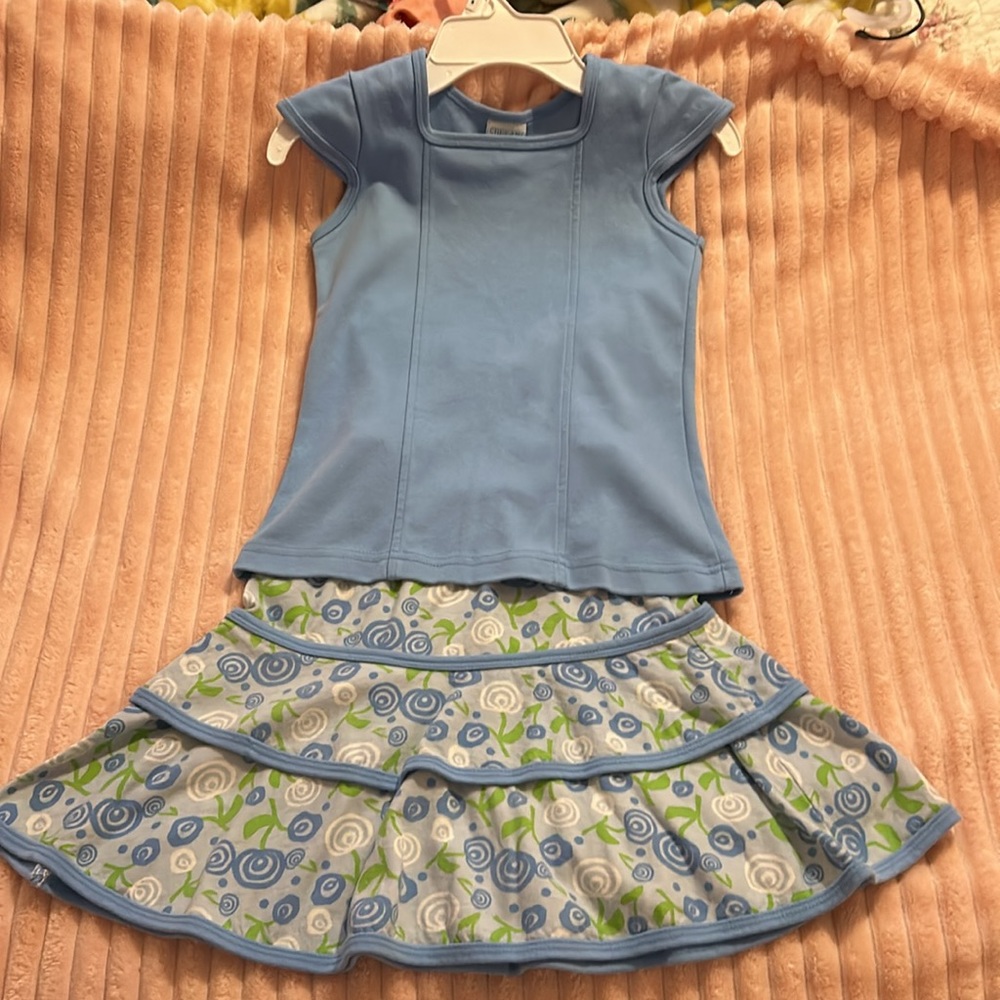 Chez Ami By Patsy Aiken Outfit Size 6X Skirt/7 Top